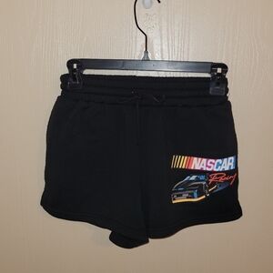 Nascar Black Sweat Short Shorts With Drawstring NWT Womens Size XS
